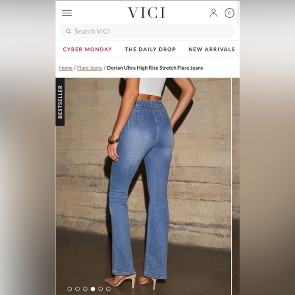 VICI High rise flare jeans - Picture 4 of 5